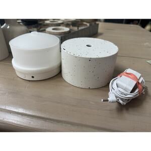 White Terrazzo 100ml Mini Diffuser Ultrasonic, Aromatic Mist, Auto Shut-Off